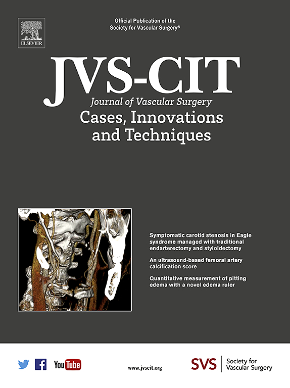 Go to journal home page - Journal of Vascular Surgery Cases, Innovations and Techniques